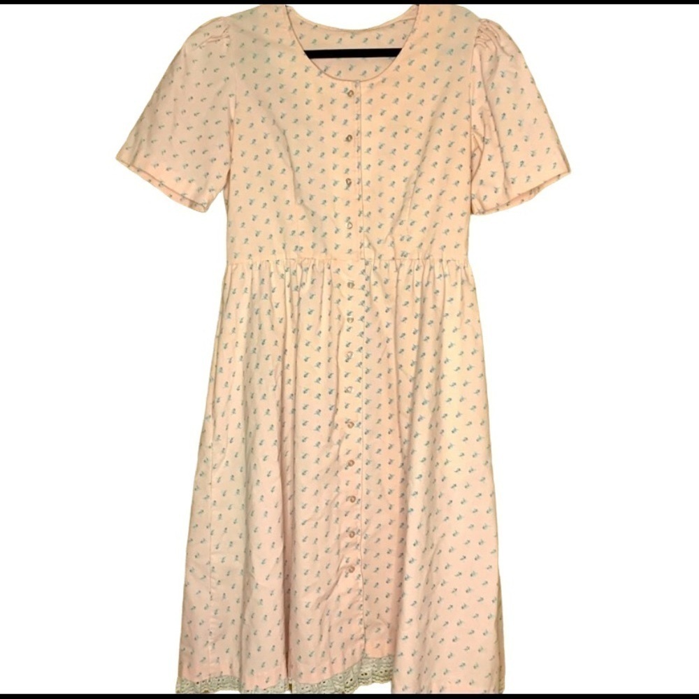 Vintage Alicia Prairie House Dress Made USA Women’s Size 14 P